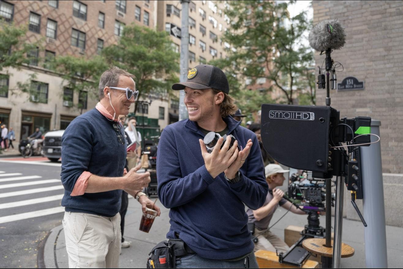 Behind the camera, East 80th Street